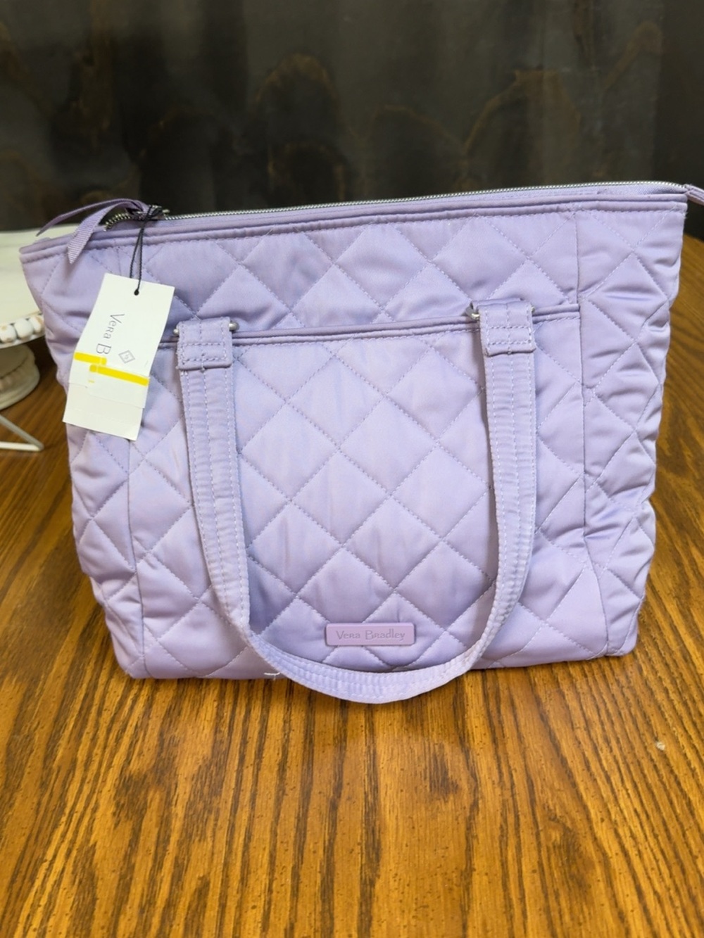Vera Bradley Light Lavender Quilted Tote